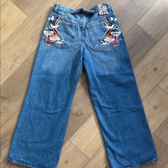 Ed Hardy Denim - Ed Hardy Dark Blue Relaxed women’s Jeans